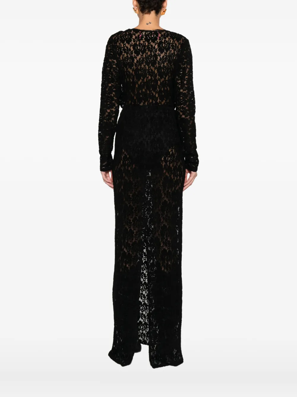 Miau By Clara Rotescu Lace Torres Body In Black