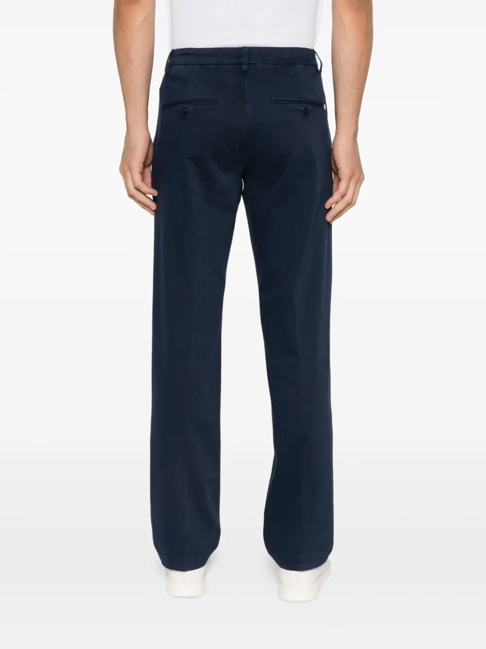 DONDUP Broek met riemlussen Blauw