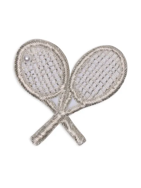Thom Browne tennis-racket brooch