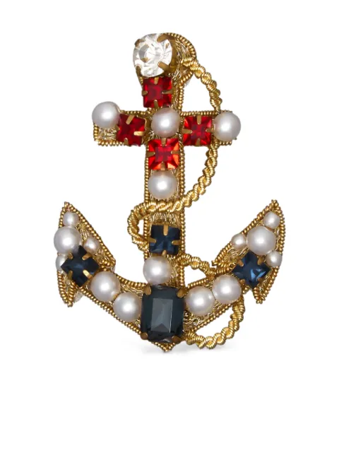 Thom Browne anchor-motif brooch