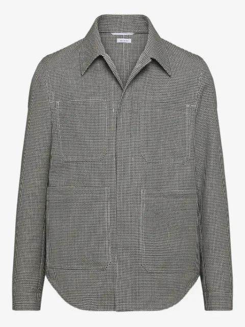 Thom Browne sobrecamisa con motivo pied de poule