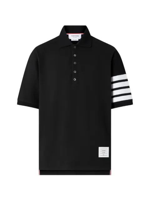 Thom Browne Pique 4-Bar Polo