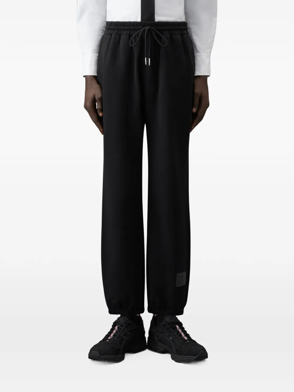 Thom Browne Ruimvallende jersey joggingbroek Zwart