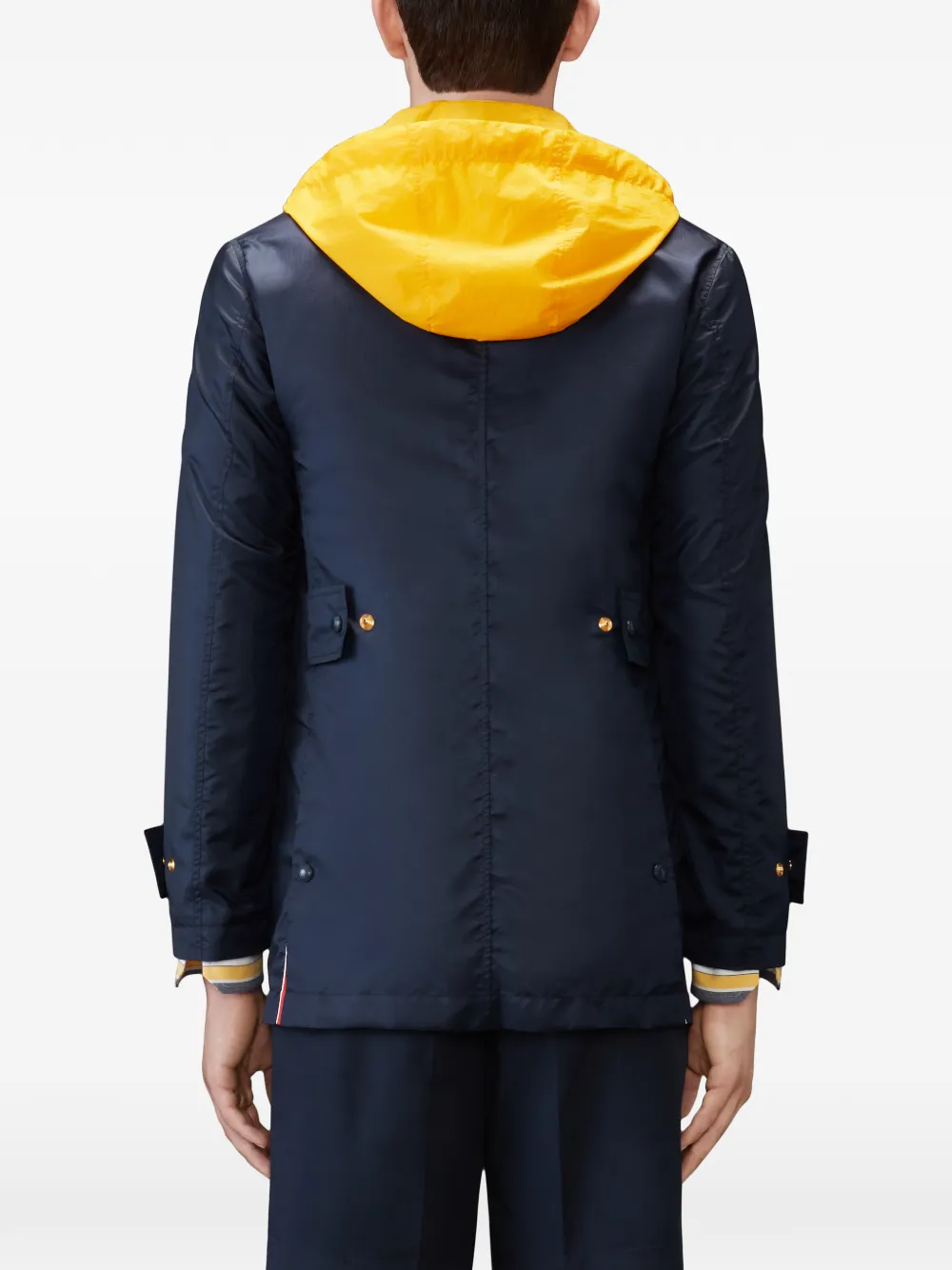Thom Browne Ripstop ongeconstrueerde ruimvallende jas Blauw