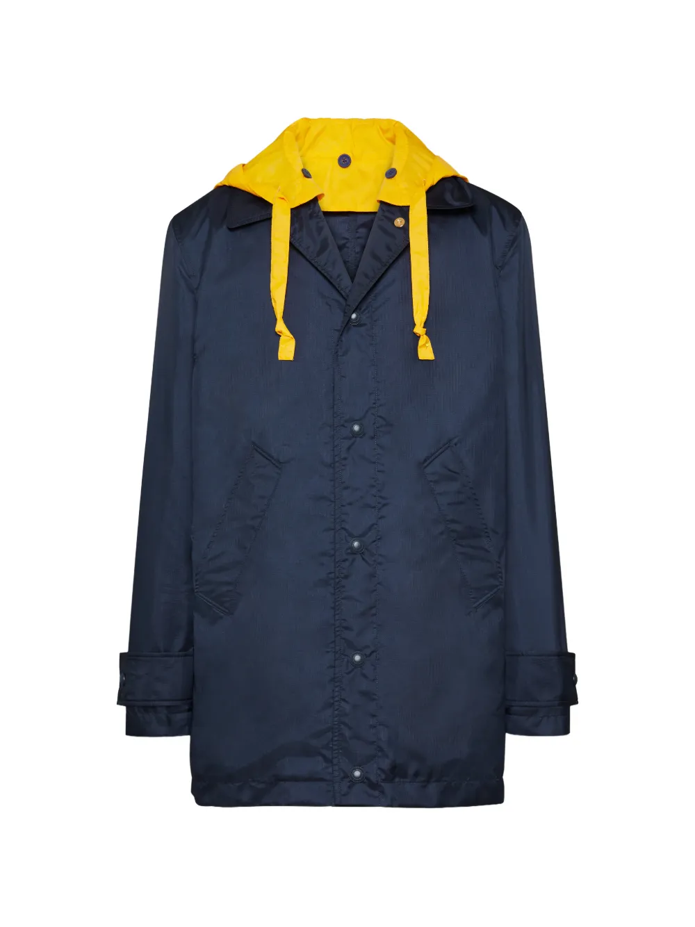 Thom Browne hooded ripstop coat - Blue