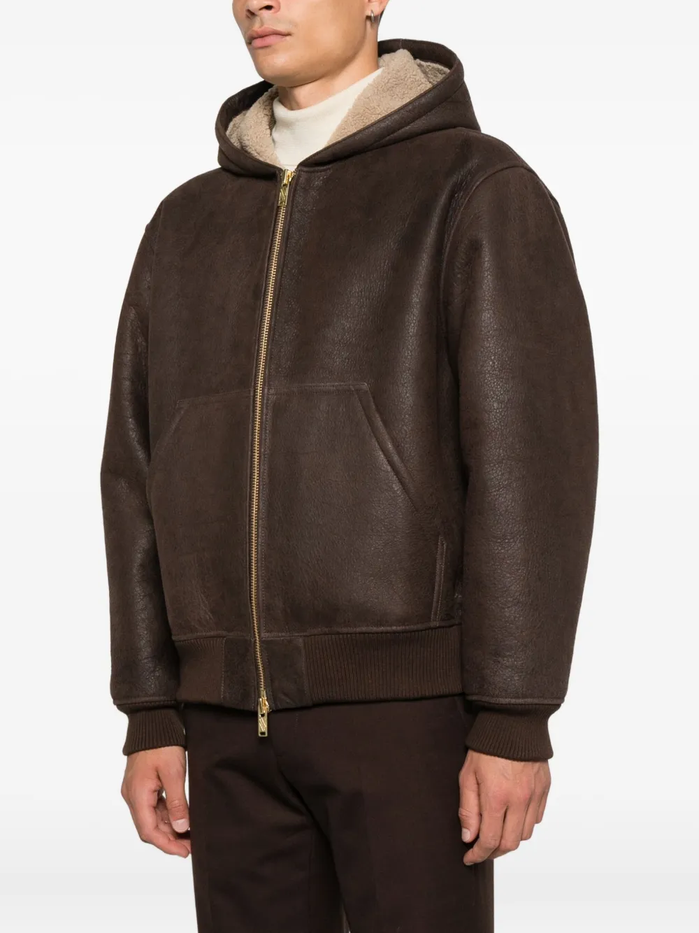Baracuta Hooded Zip-fastening Jacket In Brown