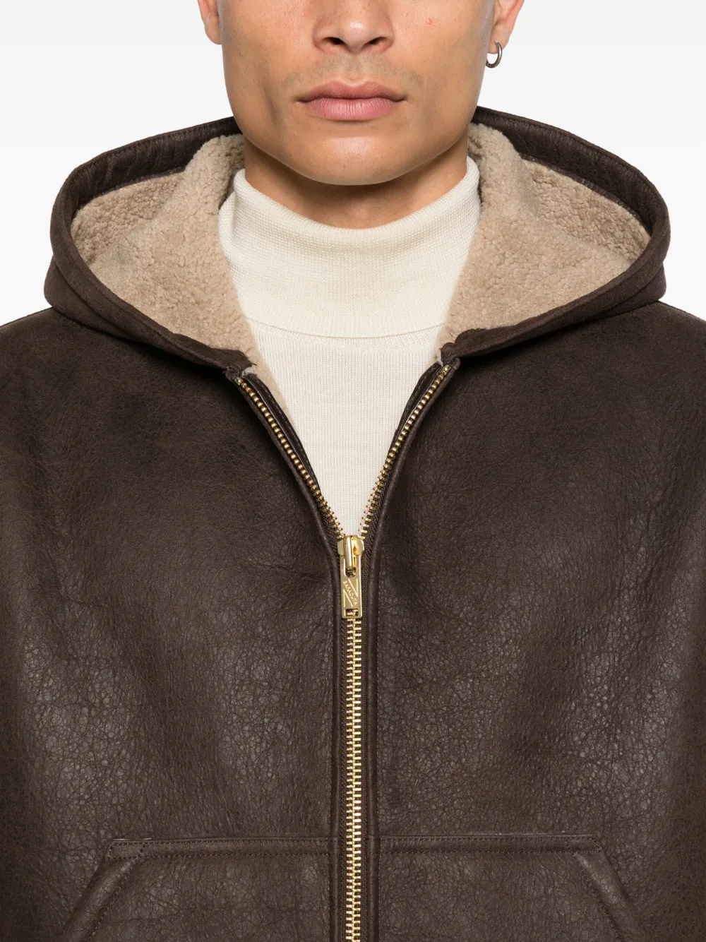Baracuta Hooded Zip-fastening Jacket In Brown