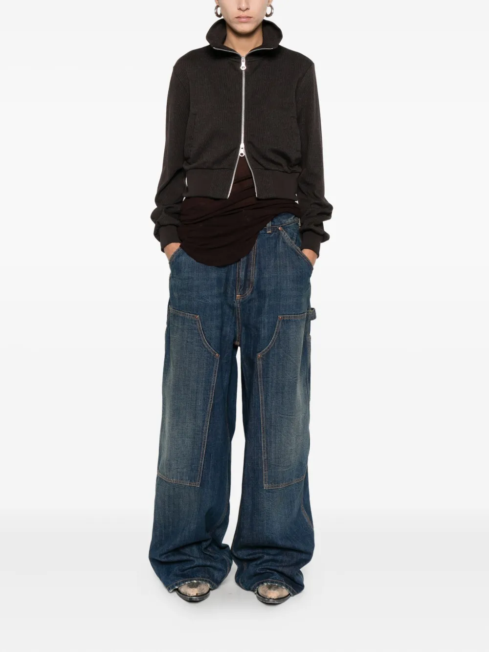 Maison Margiela panelled trousers - Blauw