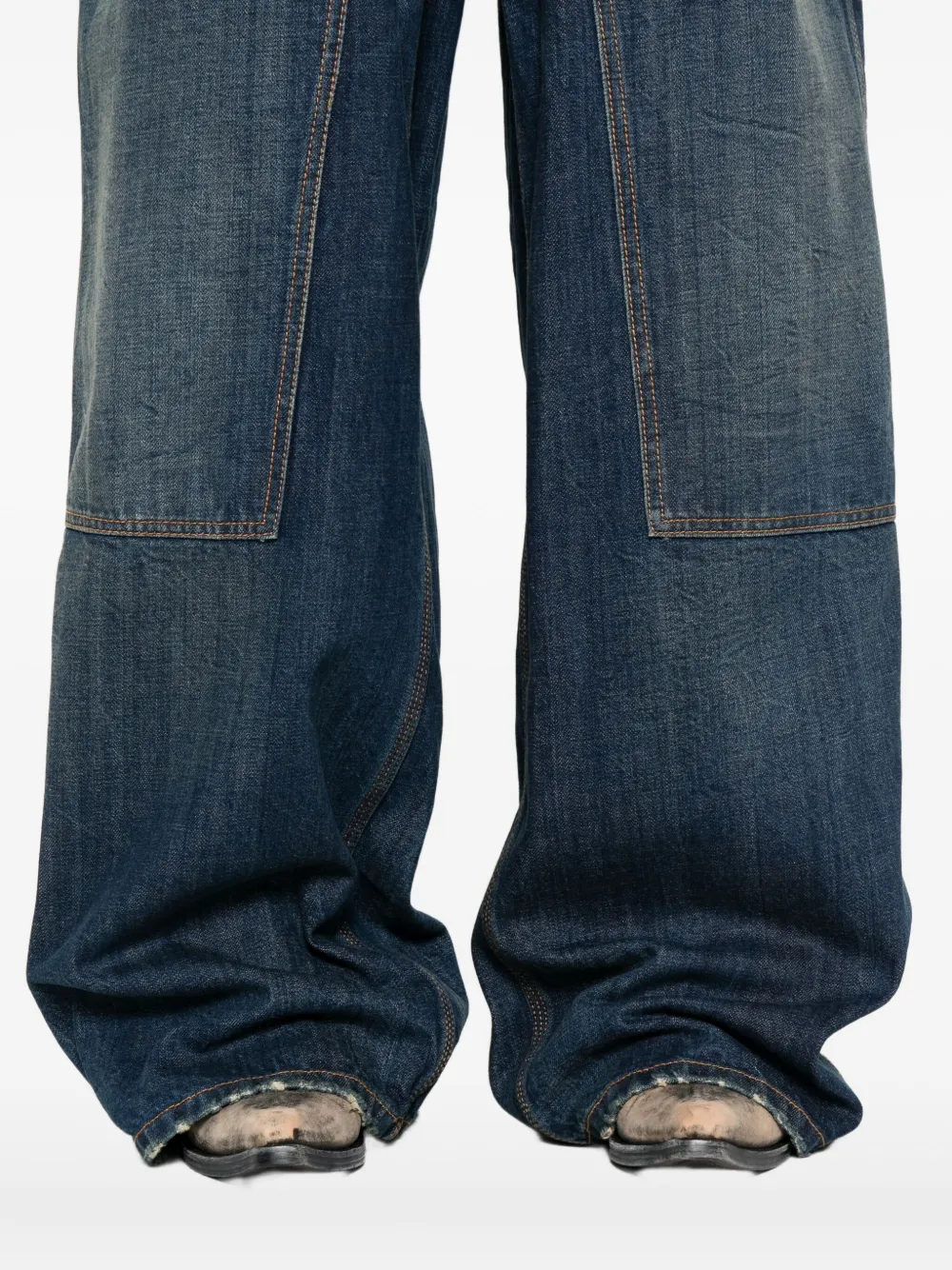 Maison Margiela Denim Cotton Jeans In Blue