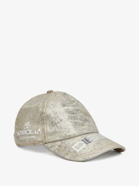 Diesel x Karol G logo-detail metallic-effect cap