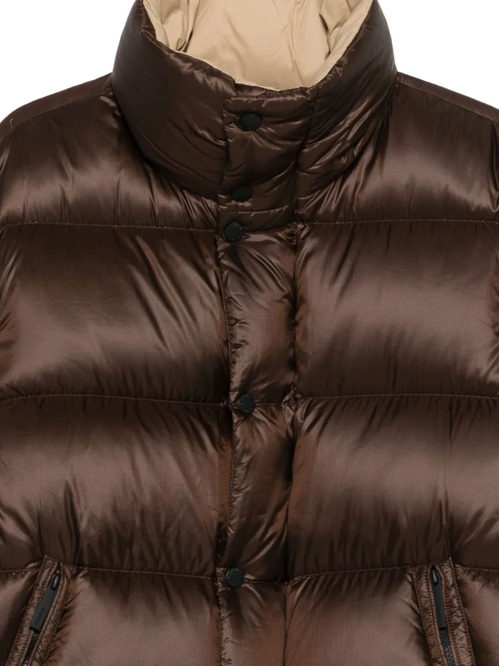 AFTER LABEL Jack met hoge hals Bruin