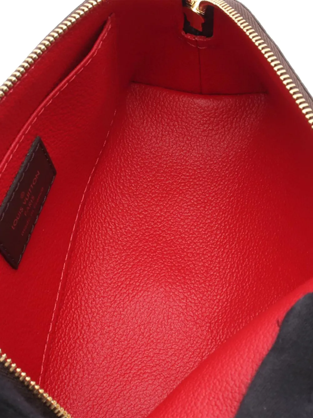 Pre-owned Louis Vuitton 2019 Damier Ebene Cosmetic Pouch Clutch Bag In Brown