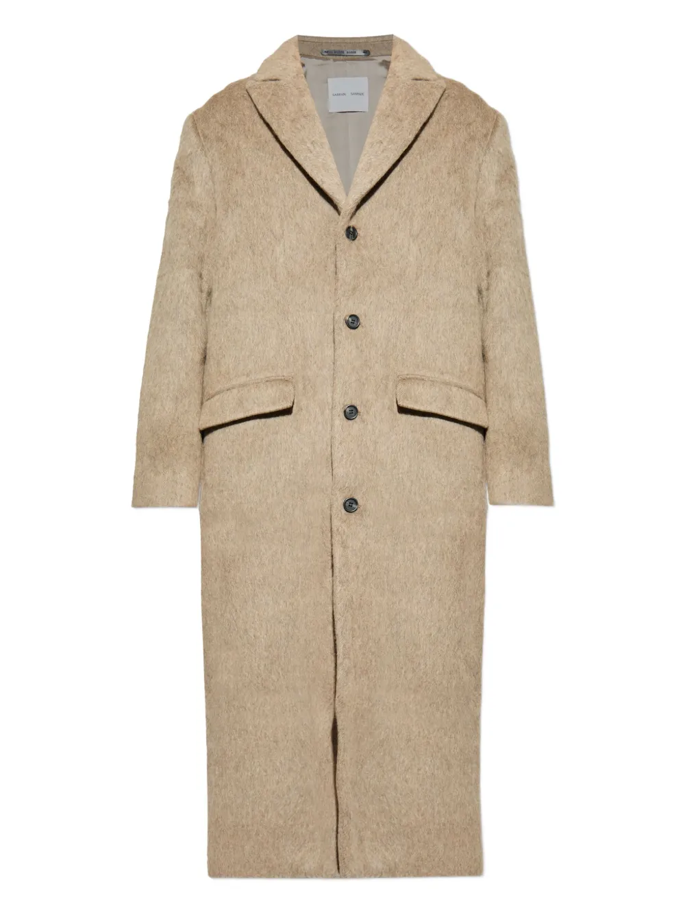 Samsoe & Samsoe Single-breasted Coat In Brown