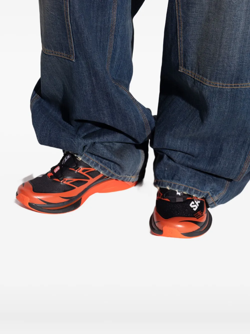 Mm6 Maison Margiela Xsalomon Lace-up Sneakers In Black