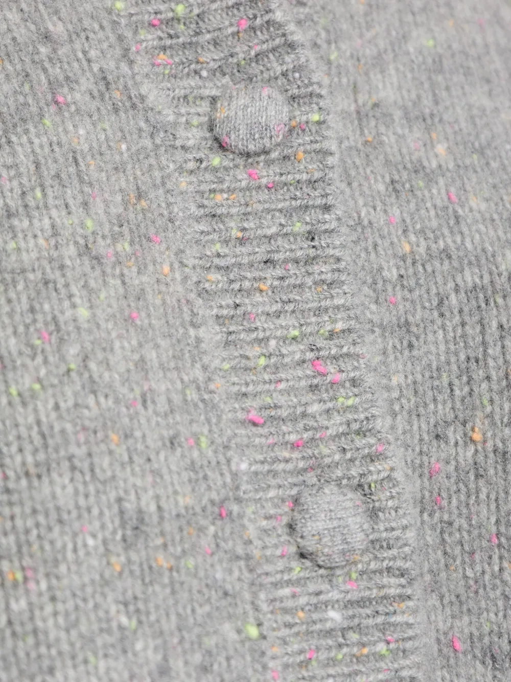 Frame Long-sleeve Cashmere Cardigan In Gray