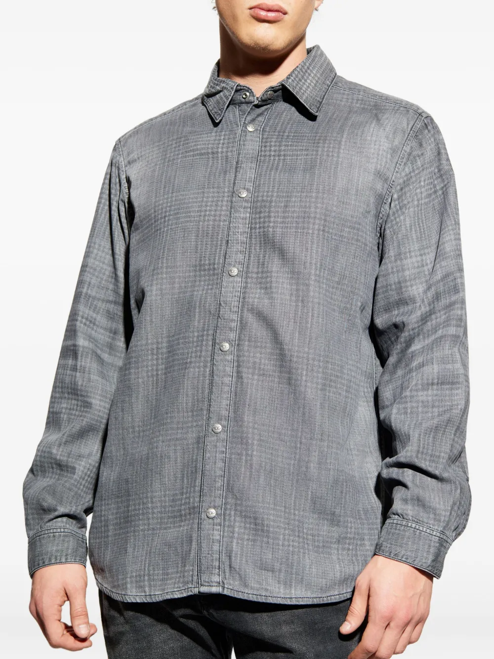 Diesel D-Simply-S11 overhemd met knopen Grijs