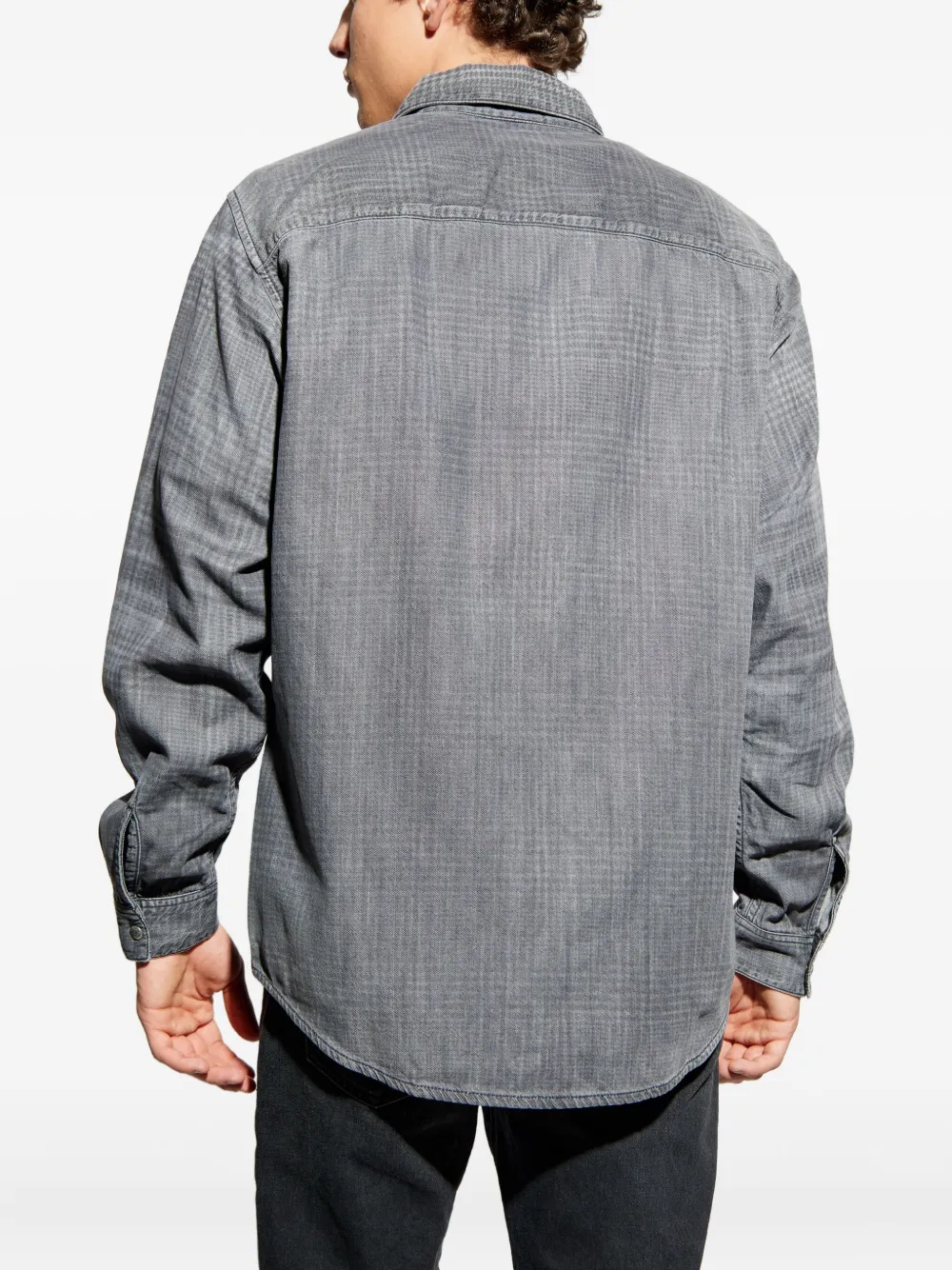 Diesel D-Simply-S11 overhemd met knopen Grijs