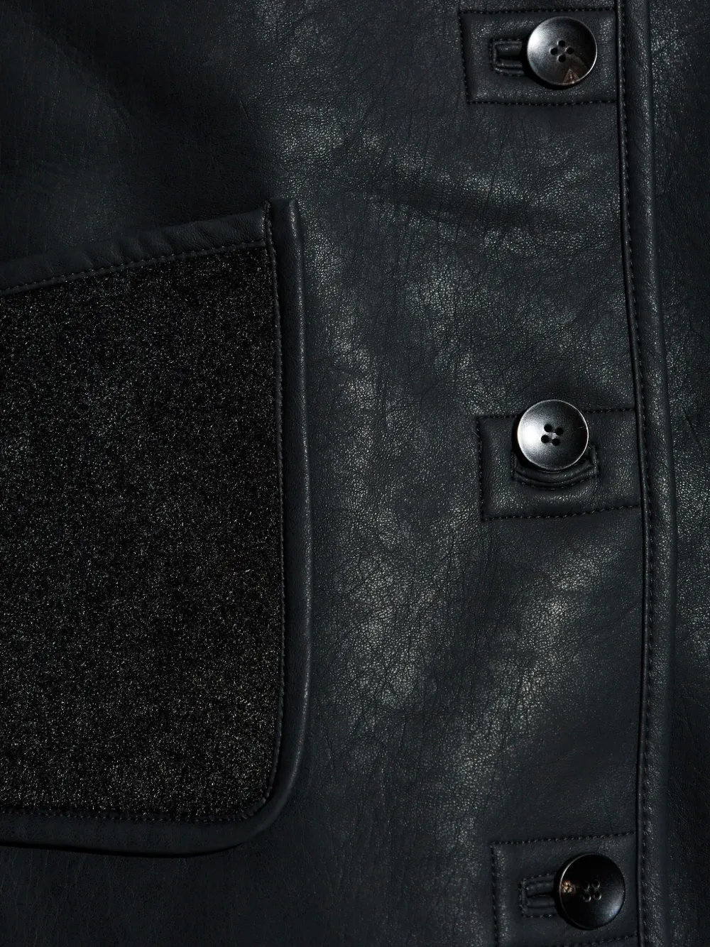 Ps By Paul Smith Faux-leather Jacket In Black