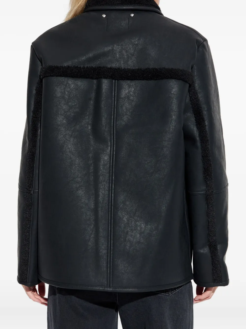 Ps By Paul Smith Faux-leather Jacket In Black