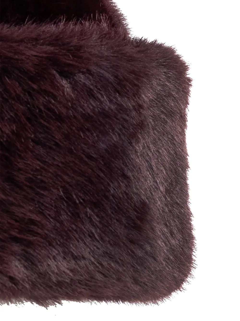 Stand Studio Faux Fur Hat In Burgundy