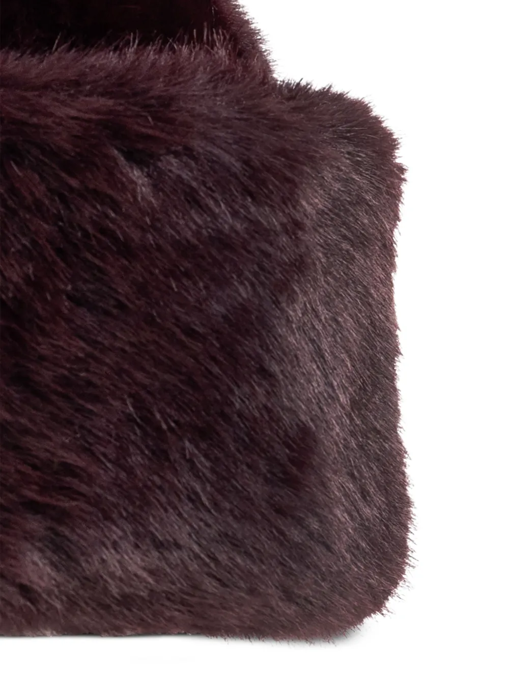 STAND STUDIO Hoed met imitatiebont Rood