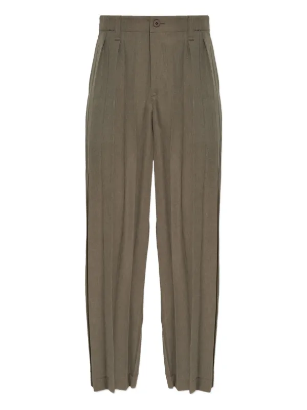 Homme Plissé Issey Miyake プリーツ パンツ | グリーン | FARFETCH JP