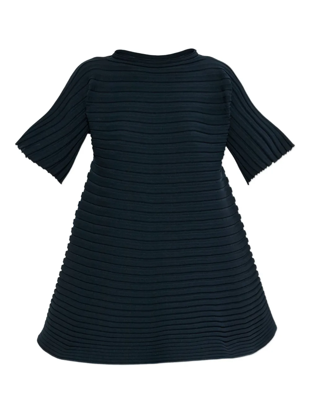 Issey Miyake Pleated Blouse In Blue