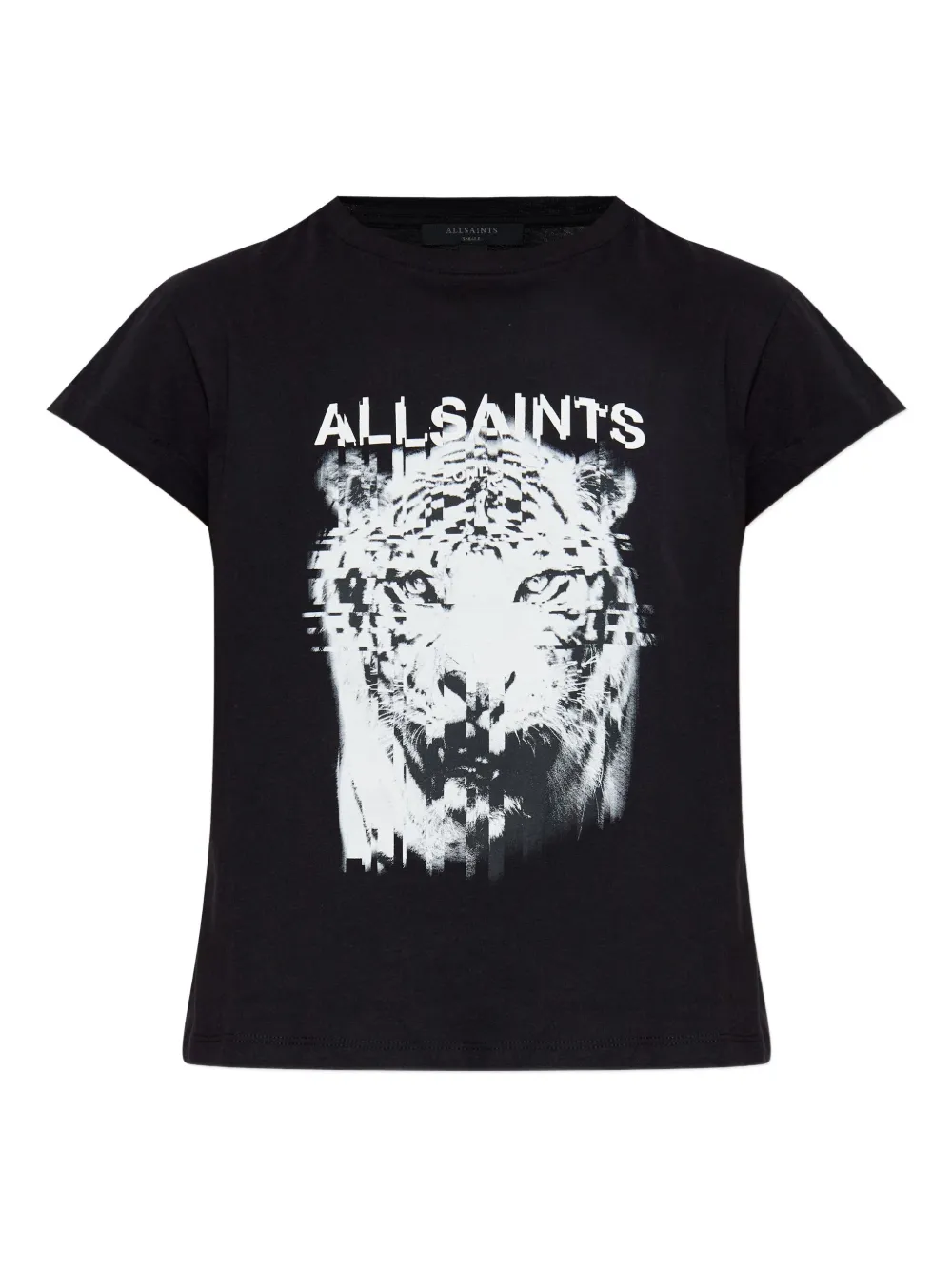 AllSaints Top Static Anna con stampa grafica - Nero
