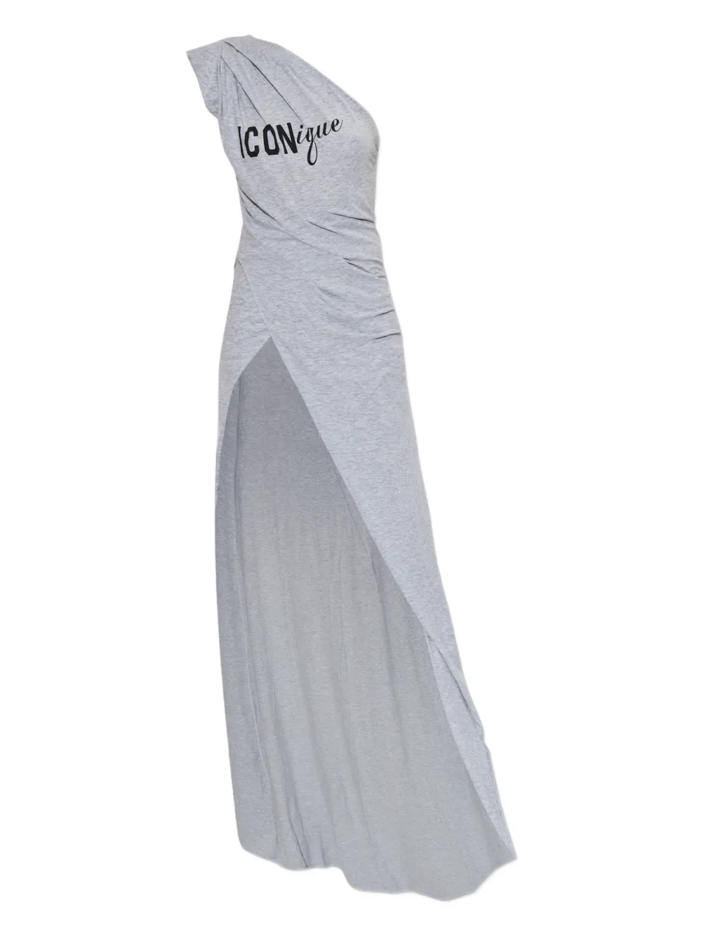 DSQUARED2 one-shoulder split dress | Grey | Image 1