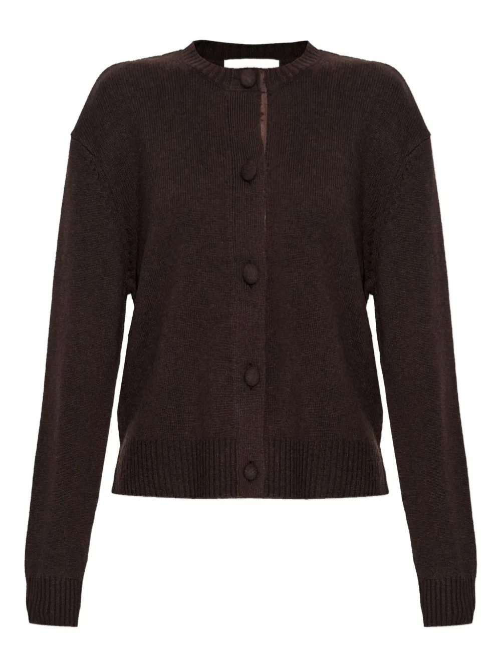 Officine Generale Button-up Cardigan In Brown