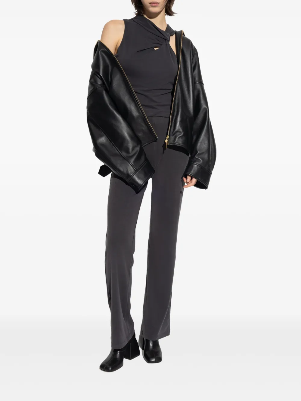SAMSOE SAMSOE Sasus elasticated-waistband trousers - Grijs