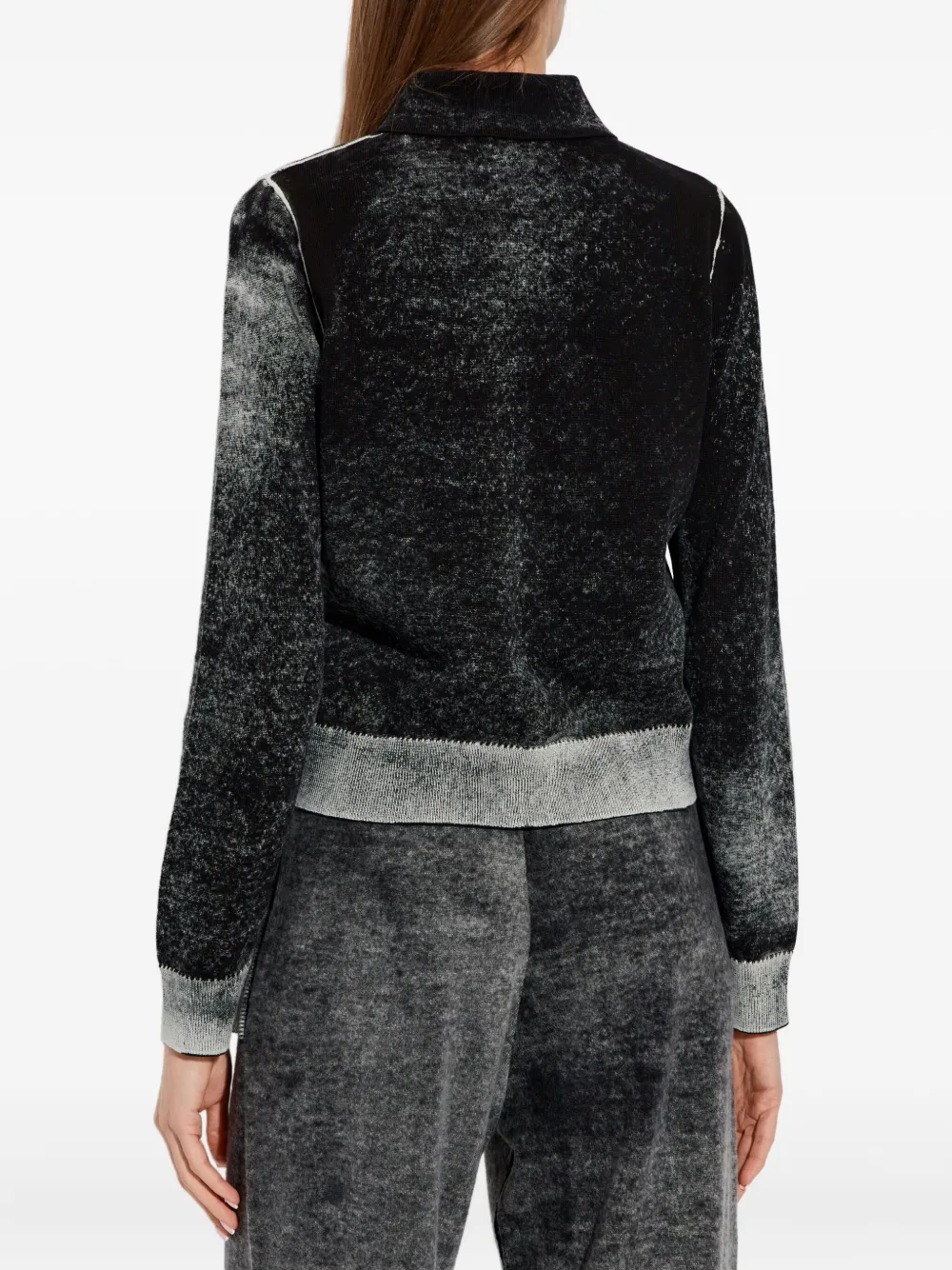 Diesel M-Loren vest met knopen Zwart