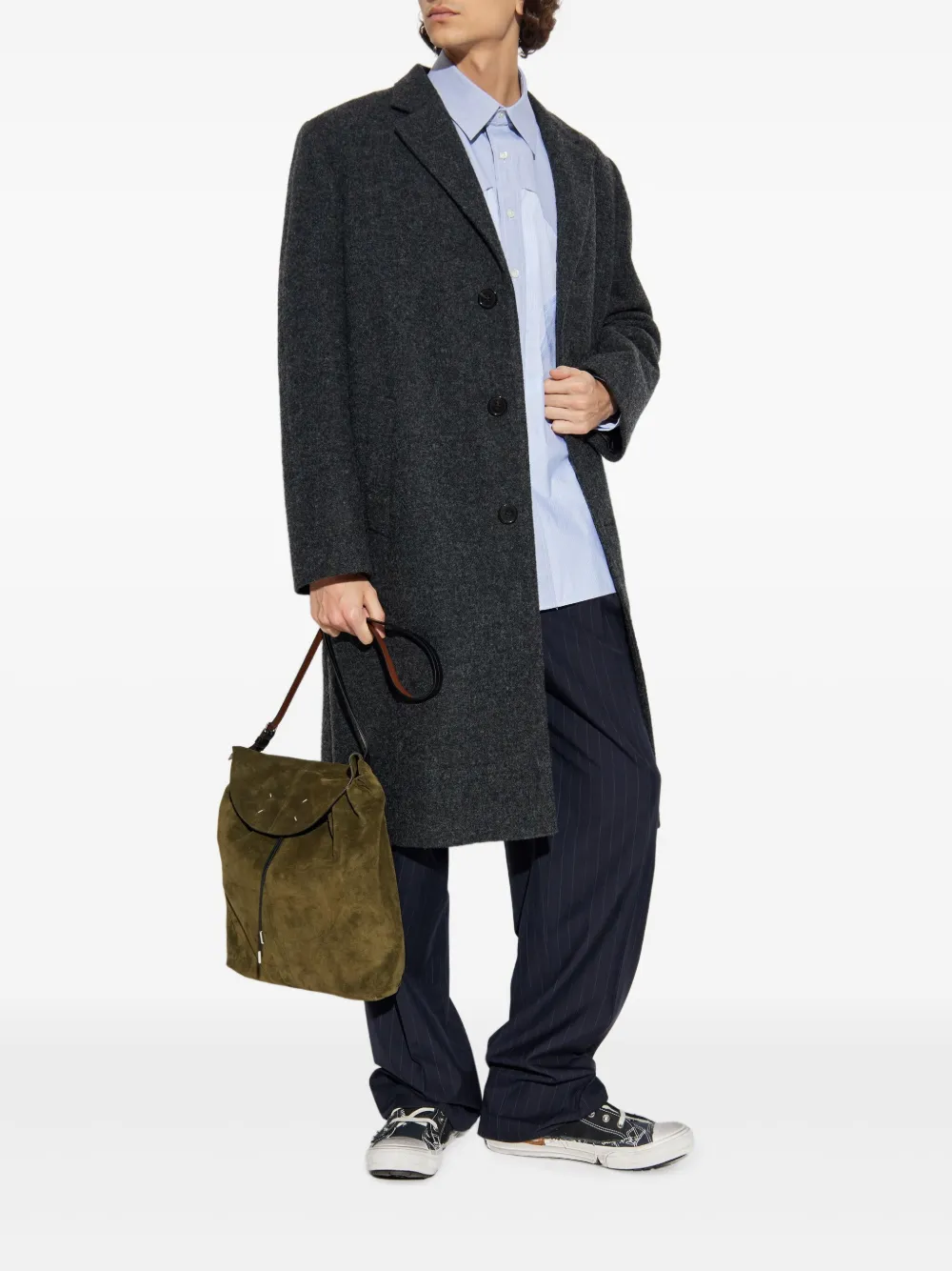 Maison Margiela Broek met krijtstreep - Blauw