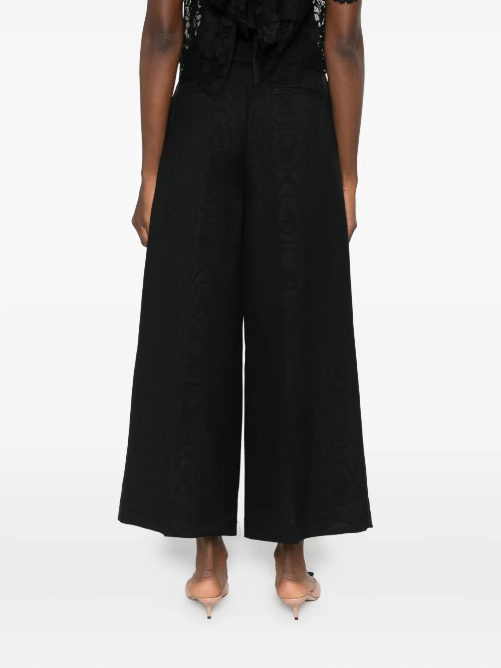 IMPERIAL Broek met jacquard Zwart