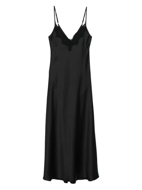 IMPERIAL lace-trim maxi dress