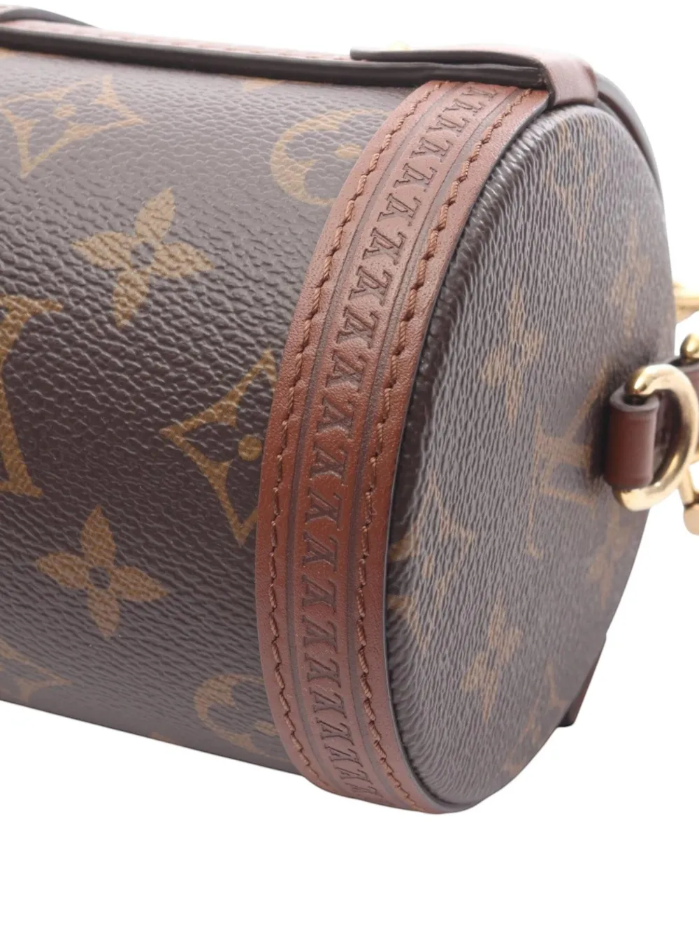 Pre-owned Louis Vuitton 2021-2025 Monogram Papillon Trunk Satchel In Brown