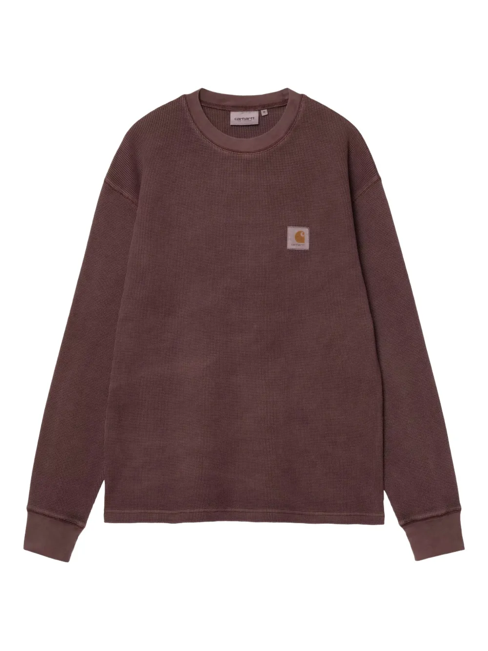 Carhartt WIP waffle long-sleeve sweater | Brown | Image 1