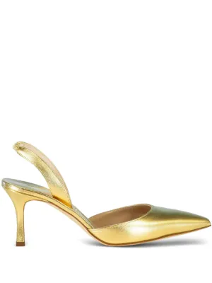 Manolo Blahnik Carolyne スリングバック パンプス 70mm | シルバー
