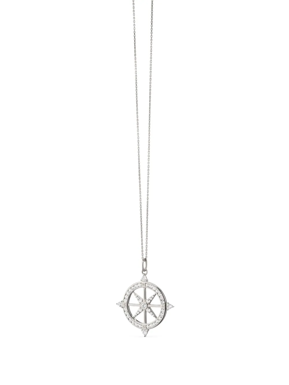 Monica Rich Kosann Windrose-pendant Necklaces In Silver
