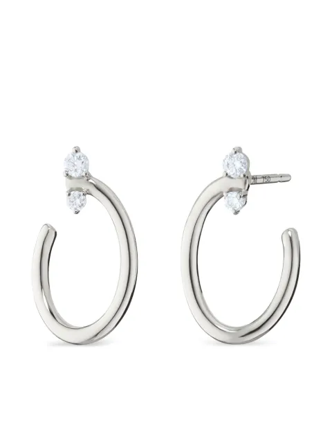 MONICA RICH KOSANN 18K white gold small Galaxy sapphire earrings