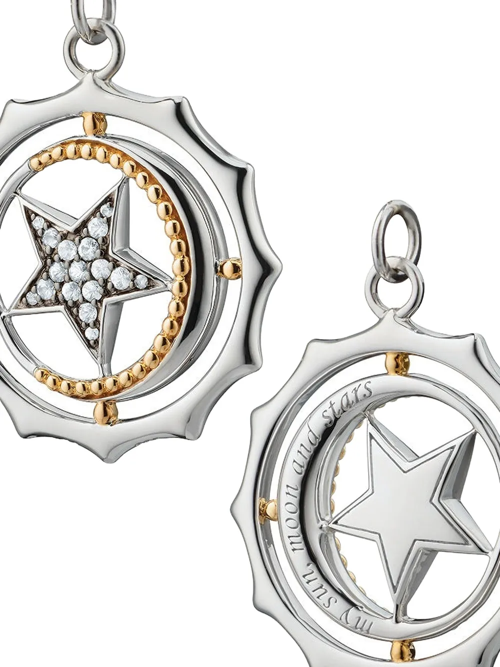 MONICA RICH KOSANN Pendente My Sun Moon And Starts - Argento