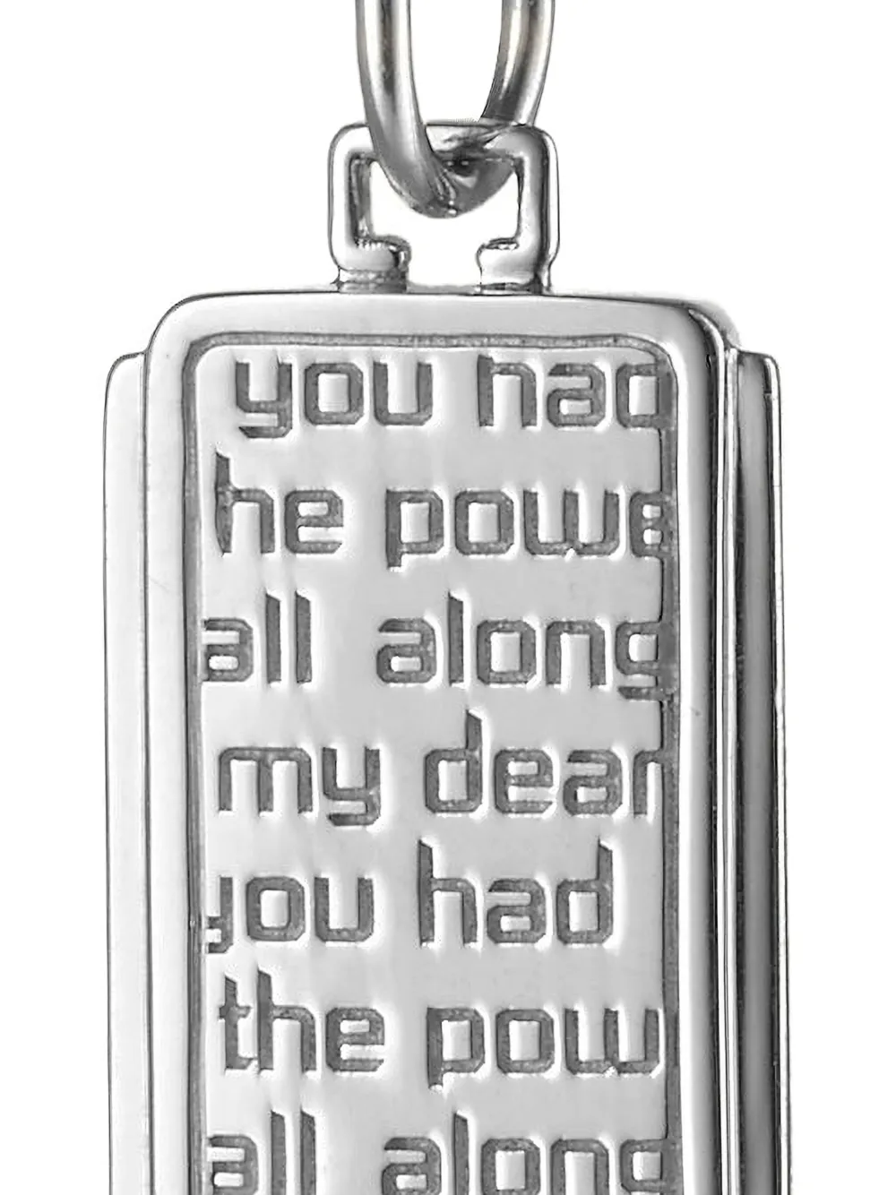 MONICA RICH KOSANN Dorothy Medallion bedel met letterdetail - Zilver