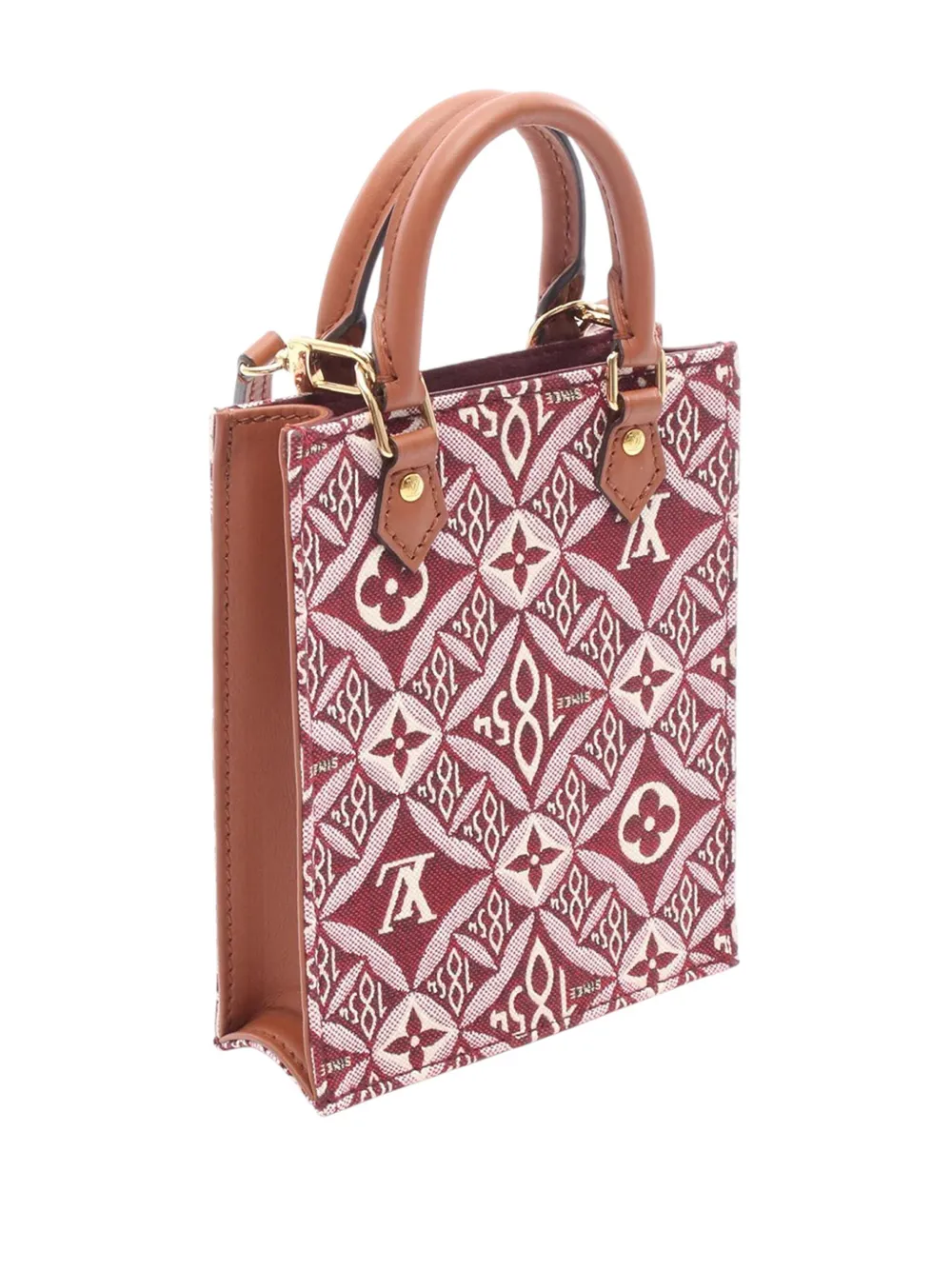 Pre-owned Louis Vuitton 2020 Since 1854 Petit Sac Plat Satchel In Red