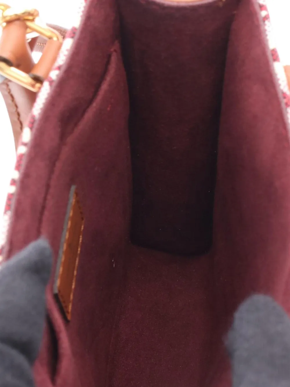 Pre-owned Louis Vuitton 2020 Since 1854 Petit Sac Plat Satchel In Red