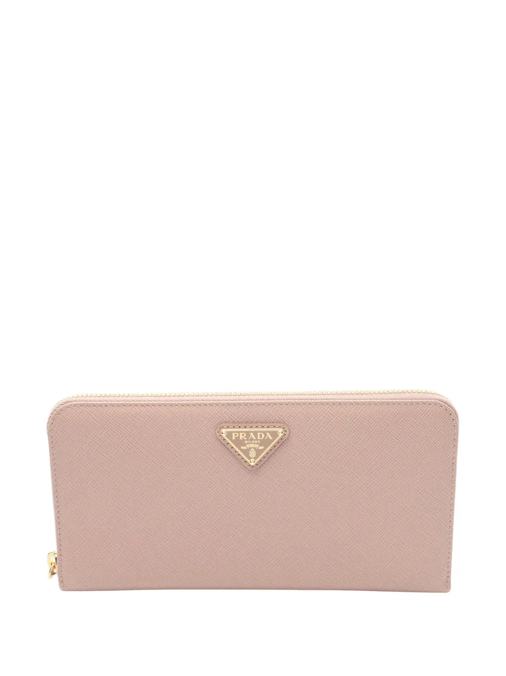 Prada Pre-Owned cartera Saffiano con logo triangular 2013-2025 | marrón | Image 1