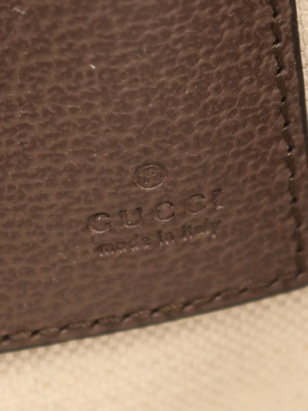Pre-owned Gucci 2016-2025 Gg Supreme Ophidia Clutch Bag In Brown