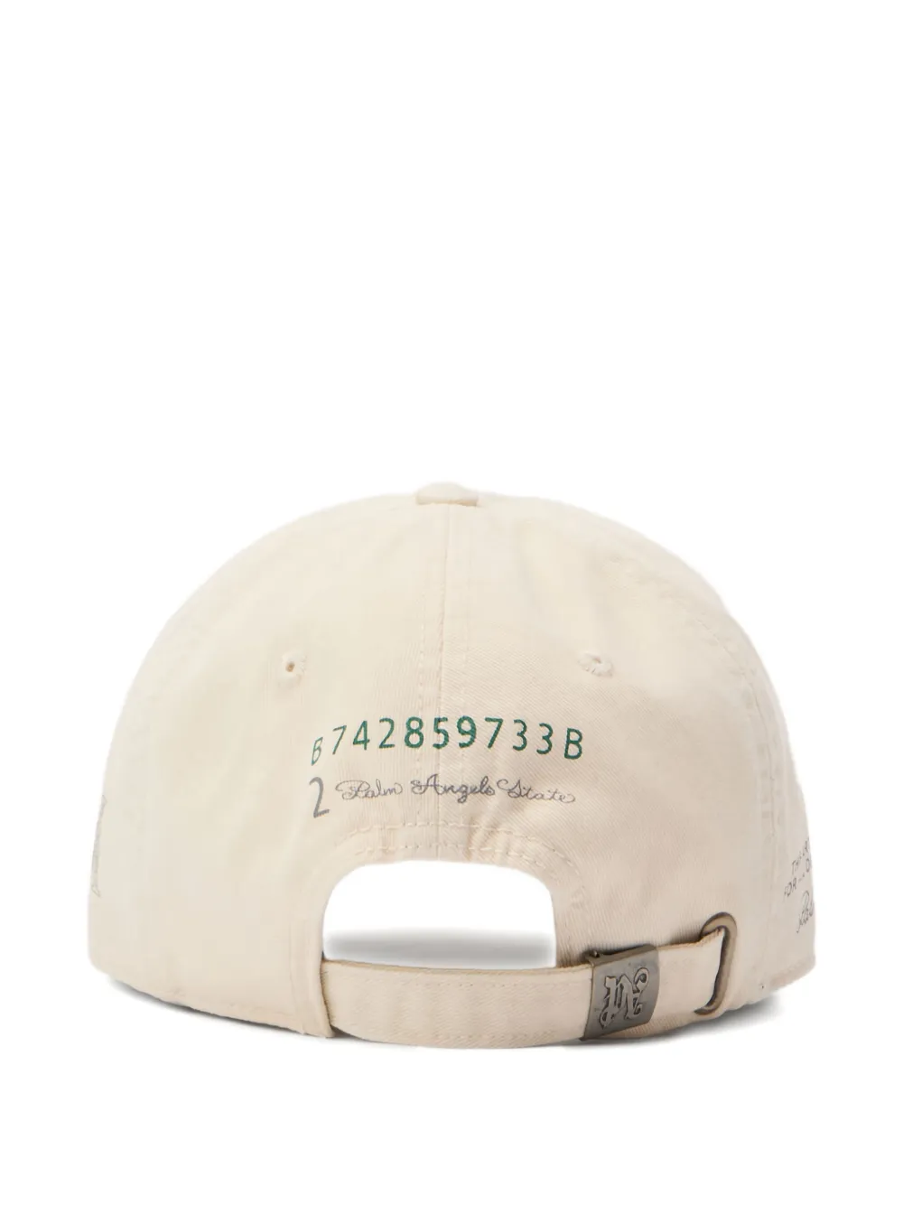 Palm Angels embroidered cap - Beige