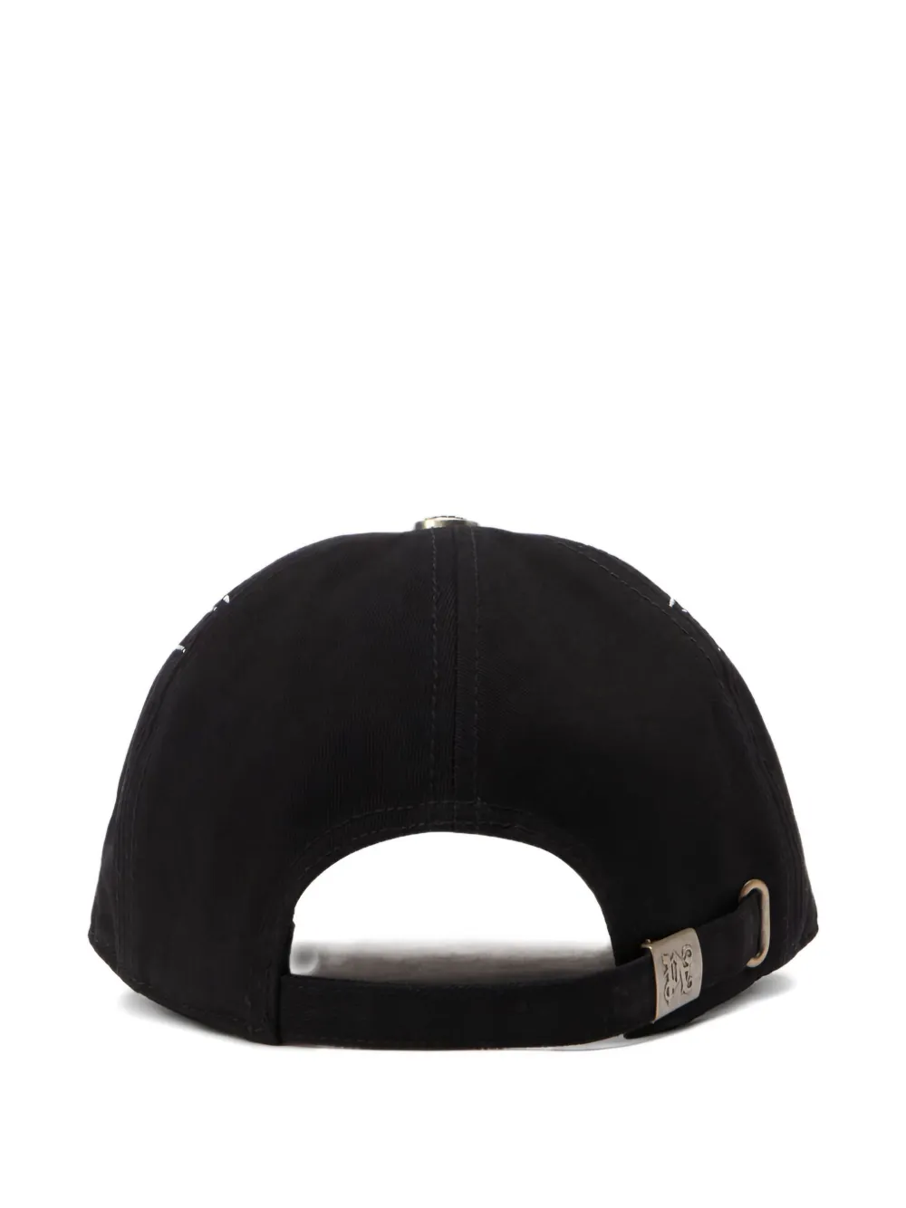 Palm Angels logo flames curved cap - Zwart