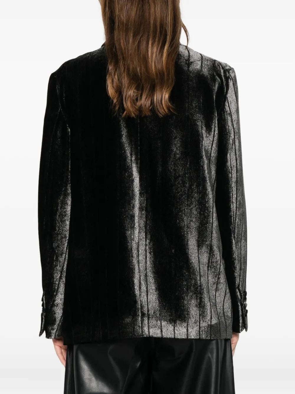 Emporio Armani Jack met dubbele rij knopen Zwart