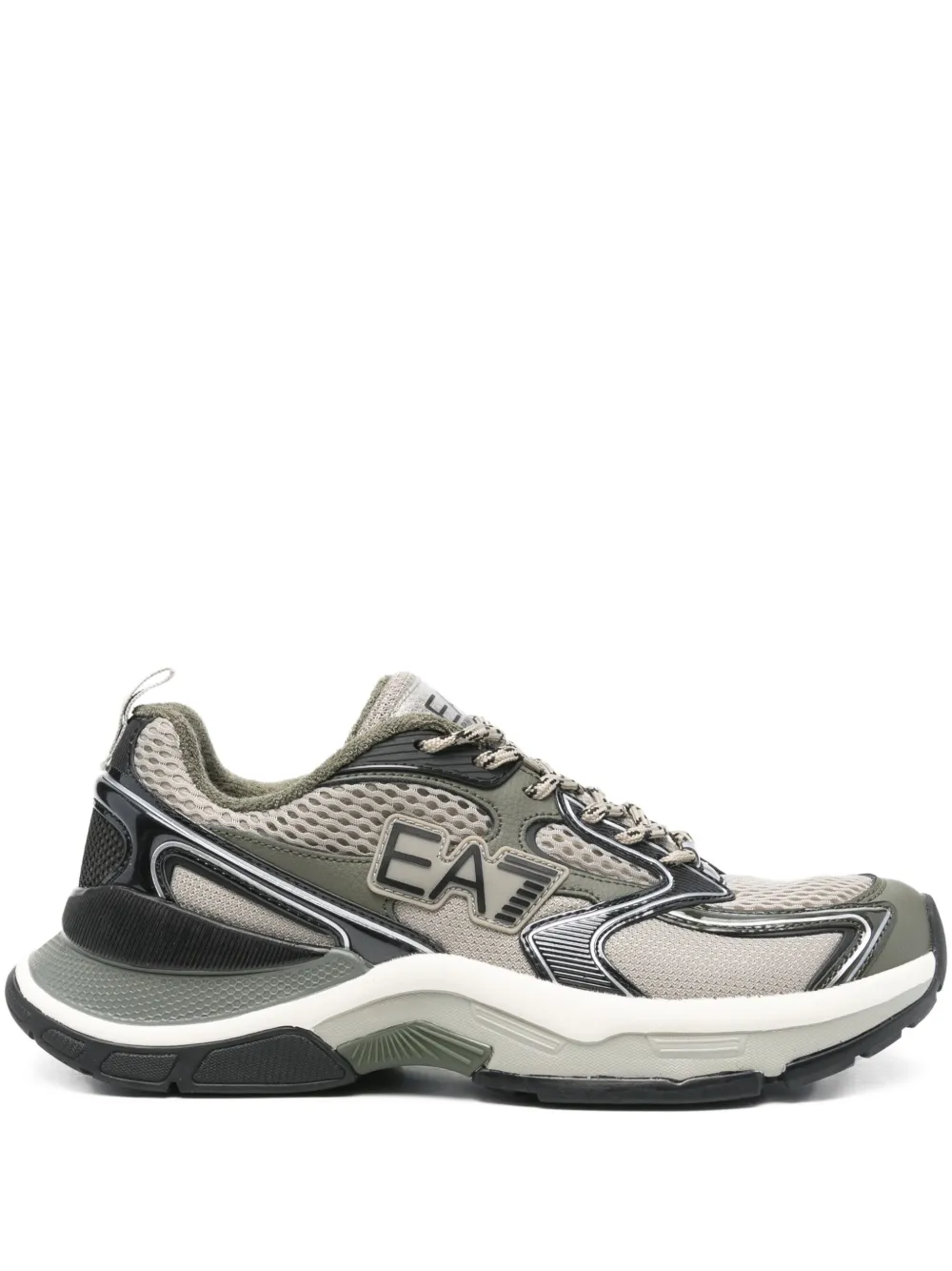 Ea7 Emporio Armani Sneakers met logo Grijs